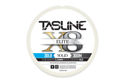 Tasline Elite White Braid Fishing Line - Busted Fishing