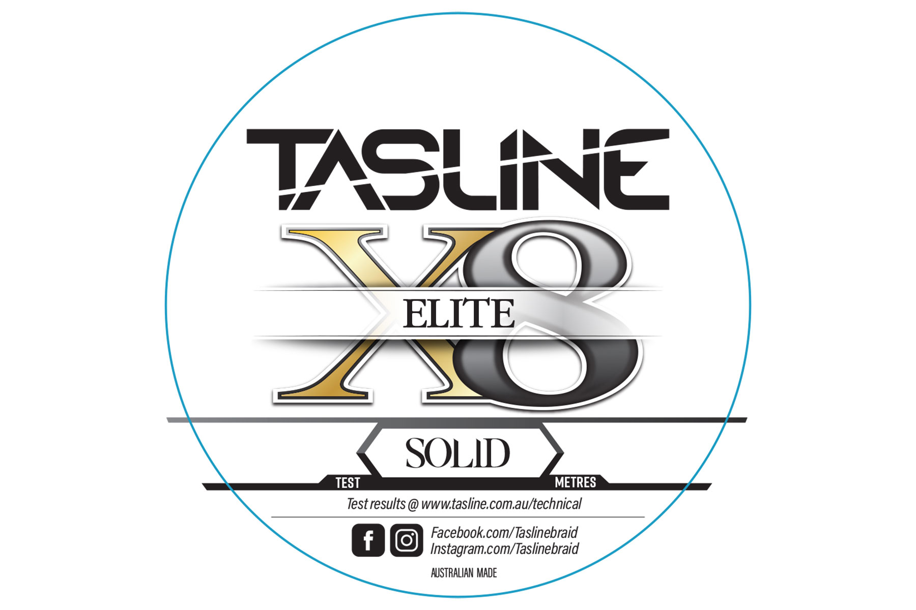 Shop Tasline Braid 8x Elite White Spools 1000m, tasline elite 